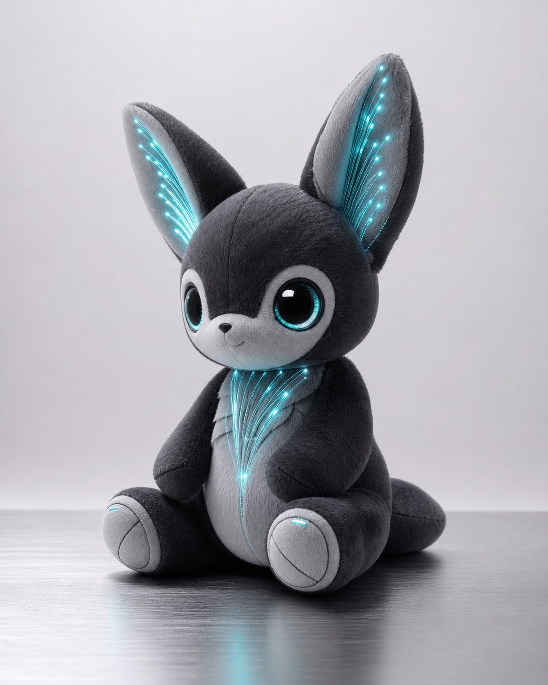 Concept visualization of optical-fiber plush development